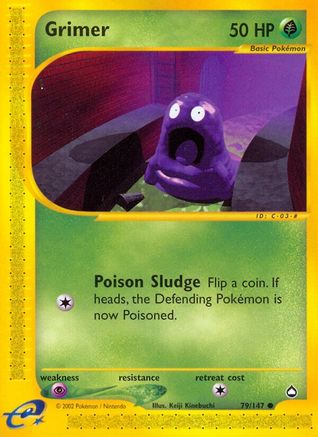 Grimer 079/147 - Reverse Holofoil Aquapolis - Common