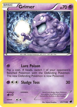 Grimer 045 - Reverse Holofoil Plasma Freeze - Common