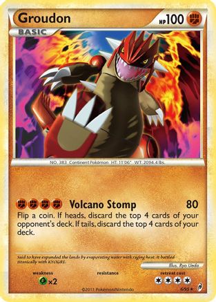 Groudon - Reverse Holofoil Call of Legends - Holo Rare