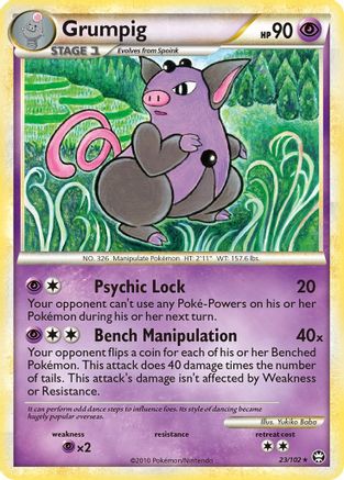 Grumpig - Reverse Holofoil Triumphant - Rare
