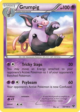 Grumpig - Reverse Holofoil XY Base Set - Rare