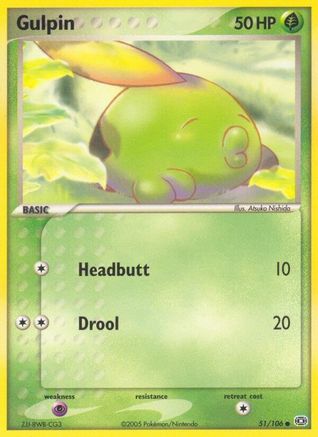 Gulpin - Reverse Holofoil Emerald - Common