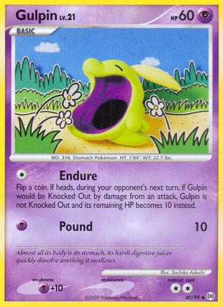 Gulpin (40) (40) 040/99 - Reverse Holofoil Arceus - Uncommon