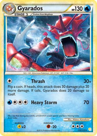 Gyarados (Red) 123 - Holofoil HeartGold SoulSilver - Holo Rare