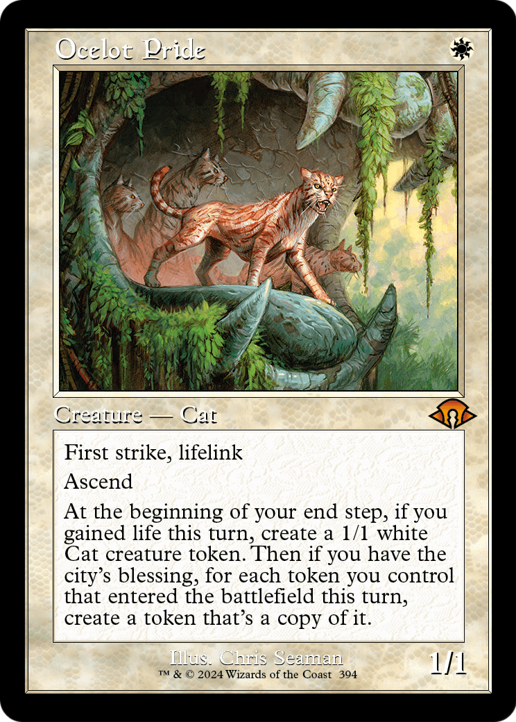 Ocelot Pride (Retro Frame) (MH3-394) - Modern Horizons 3 Foil