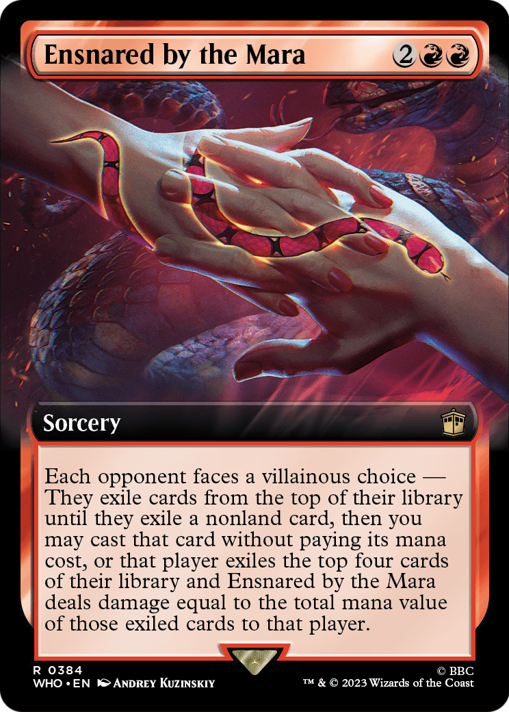 Ensnared by the Mara (Extended Art) (WHO-384) - Doctor Who: (Extended Art) Foil