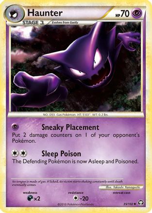 Haunter 035 - Reverse Holofoil Triumphant - Uncommon