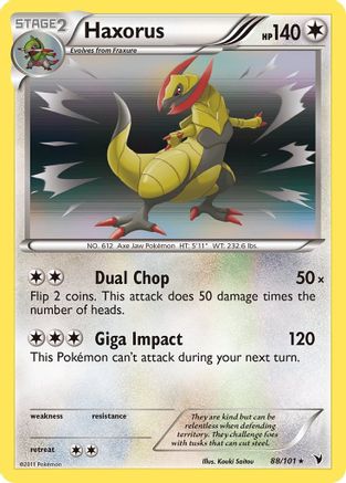 Haxorus - Holofoil Noble Victories - Holo Rare