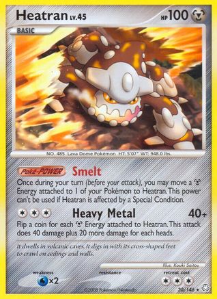 Heatran (30) - Reverse Holofoil Legends Awakened - Rare