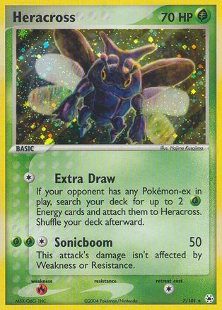Heracross 007 - Reverse Holofoil Hidden Legends - Holo Rare