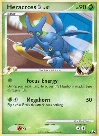 Heracross E4 - Reverse Holofoil Rising Rivals - Rare