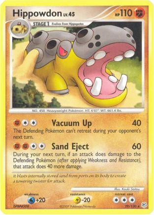 Hippowdon - Reverse Holofoil Diamond and Pearl - Rare