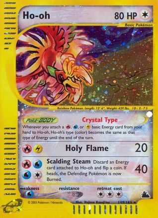 Ho-oh - Reverse Holofoil Skyridge - Secret Rare