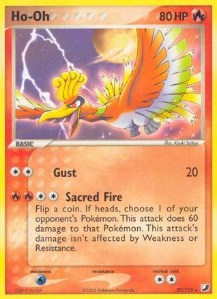 Ho-Oh 027 Unseen Forces - Rare