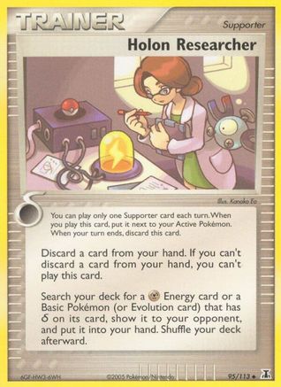 Holon Researcher 095 - Reverse Holofoil Delta Species - Uncommon