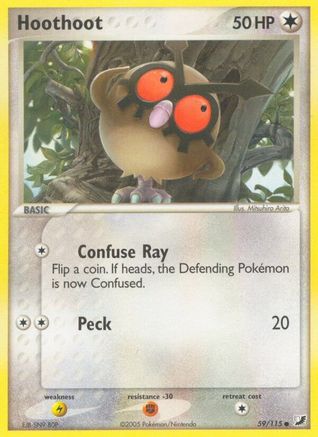 Hoothoot Unseen Forces - Common