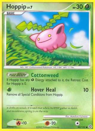 Hoppip - Reverse Holofoil Secret Wonders - Common