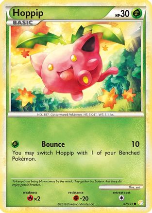Hoppip 067 HeartGold SoulSilver - Common