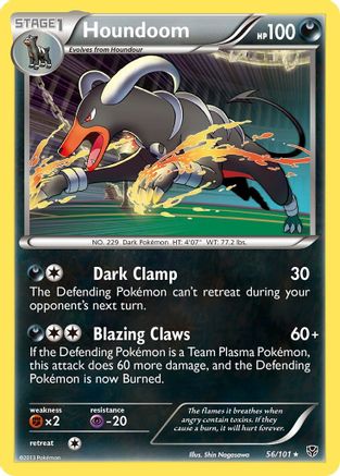 Houndoom/101 - Reverse Holofoil Plasma Blast - Holo Rare