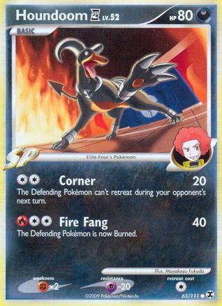 Houndoom E4 065 - Reverse Holofoil Rising Rivals - Common