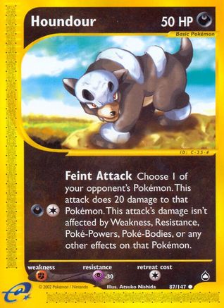 Houndour (87) (87) 087 - Reverse Holofoil Aquapolis - Common