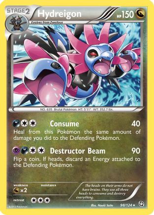 Hydreigon (98) - Reverse Holofoil Dragons Exalted - Rare