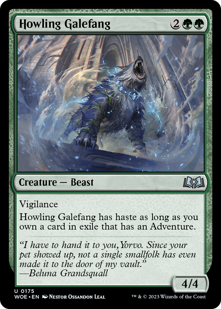 Howling Galefang (WOE-175) - Wilds of Eldraine