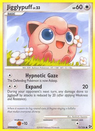 Jigglypuff 072 - Reverse Holofoil Great Encounters - Common