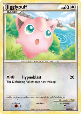 Jigglypuff 068 - Reverse Holofoil HeartGold SoulSilver - Common