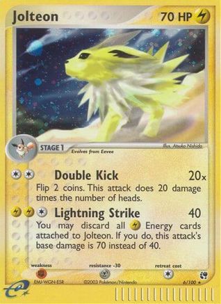Jolteon - Holofoil Sandstorm - Holo Rare