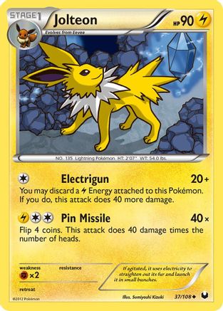 Jolteon - Reverse Holofoil Dark Explorers - Uncommon