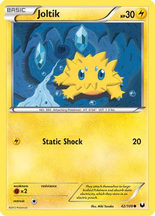 Joltik (42) - Reverse Holofoil Dark Explorers - Common