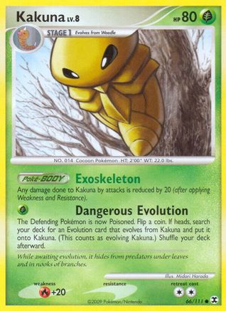 Kakuna/111 - Reverse Holofoil Rising Rivals - Common
