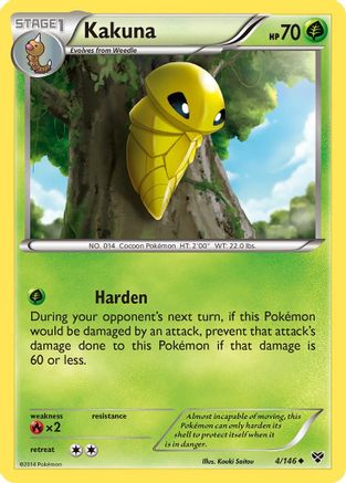 Kakuna - Reverse Holofoil XY Base Set - Uncommon
