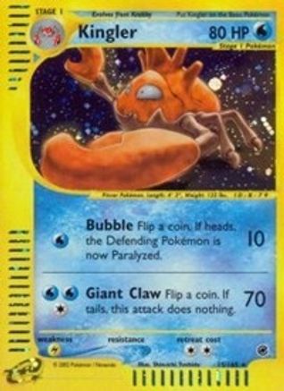 Kingler (15) - Holofoil Expedition - Holo Rare