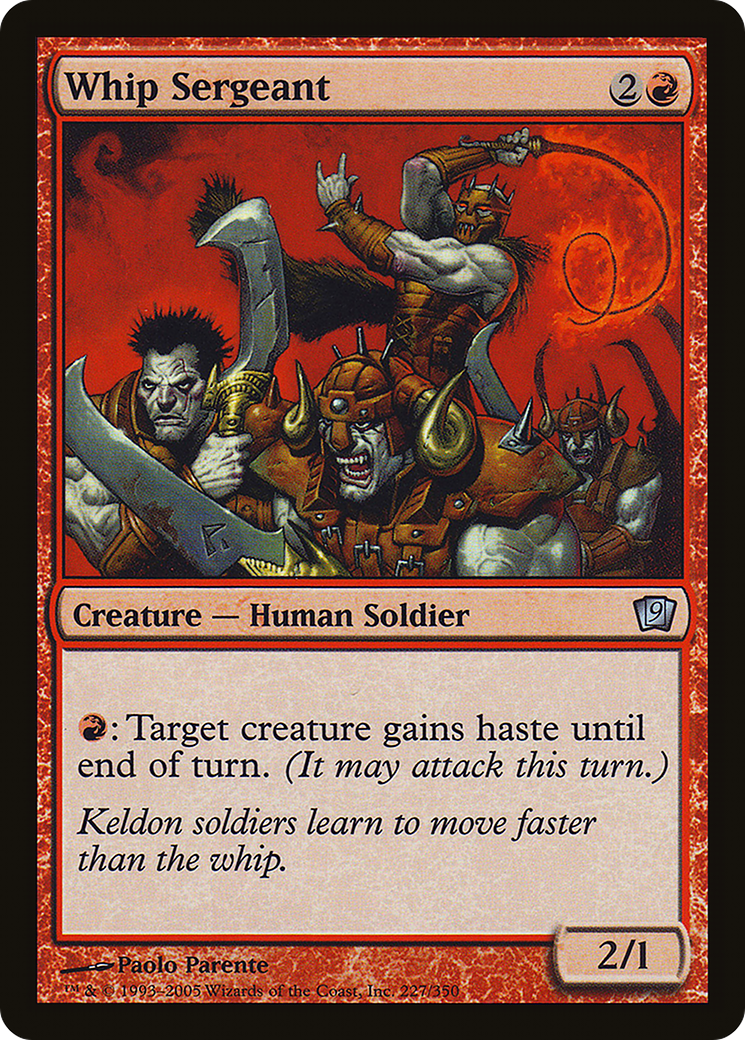 Whip Sergeant (9ED-227) - 9th Edition