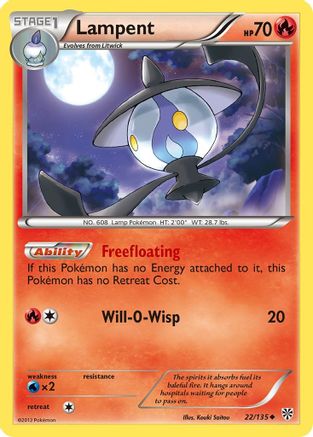 Lampent - Reverse Holofoil Plasma Storm - Uncommon
