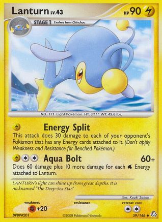 Lanturn (59) - Reverse Holofoil Legends Awakened - Uncommon