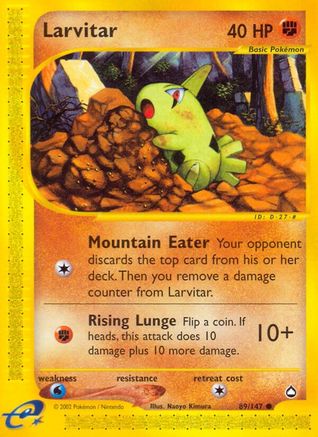 Larvitar - Reverse Holofoil Aquapolis - Common