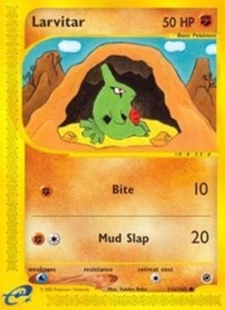 Larvitar - Reverse Holofoil Expedition - Common
