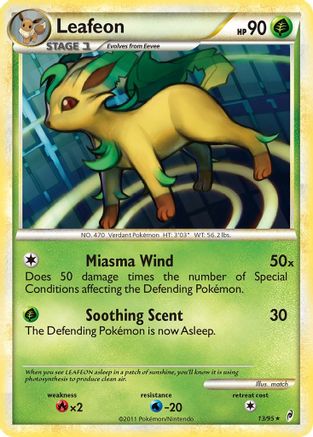 Leafeon - Reverse Holofoil Call of Legends - Holo Rare