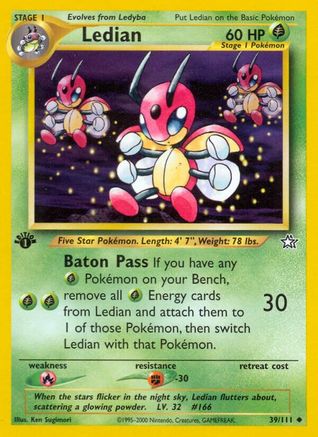 Ledian 039 - 1st Edition Neo Genesis - Uncommon