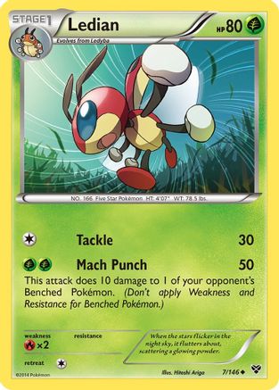 Ledian - Reverse Holofoil XY Base Set - Uncommon