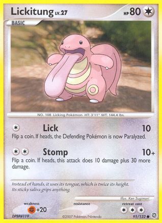 Lickitung - Reverse Holofoil Secret Wonders - Common