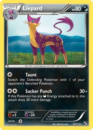 Liepard Black and White - Rare