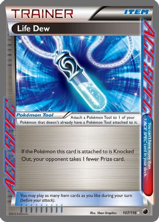 Life Dew - Holofoil Plasma Freeze - Rare Ace