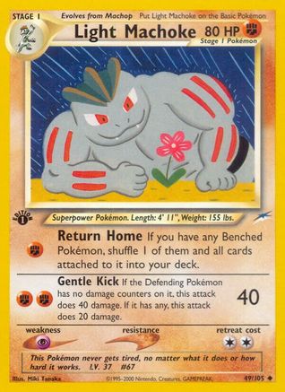 Light Machoke 049 - 1st Edition Neo Destiny - Uncommon