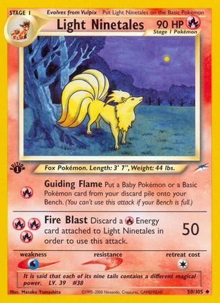 Light Ninetales 050 - 1st Edition Neo Destiny - Uncommon