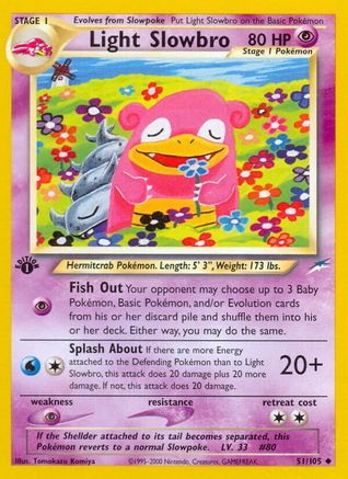 Light Slowbro 051 - 1st Edition Neo Destiny - Uncommon