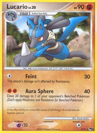 Lucario POP Series 6 - Rare